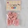 Loren Crafts pembe 8 li çoban düğmesi - 72