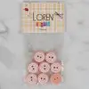 Loren Crafts yavruağzı 8 li yuvarlak düğme - 446