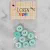 Loren Crafts yeşil 8 li kalp düğme - 477