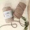 Loren Decor 3 Büküm Makrome İpi Krem- L002