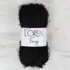 Loren Furry Siyah El Örgü İpi - RF1001 - 34066