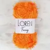 Loren Furry Turuncu El Örgü İpi - RF103 - 34065