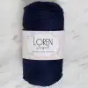 Loren Polyester Soft Macrame Koyu Lacivert El Örgü İpi - LM030 - 34436