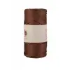 Makrome İpi 3mm  Polyester Kahve Simli
