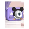 Mini 1080p Hd Çocuk Kamera Dijital Fotoğraf Makinesi 2.0 Inç Ekran 5 Adet Oyun Mor