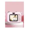 Mini 1080p Hd Çocuk Kamera Dijital Fotoğraf Makinesi 2.0 Inç Ekran 5 Adet Oyun Pembe