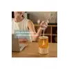 Mum Işığı Görünümlü Taşınabilir 125ml Kapasiteli Işıklı Aroma Yayıcı Hava Nemlendirici