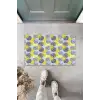 Sarı-Mavi Kapı Önü Paspası Karahindiba Desen  K-3226