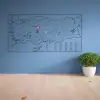 Yazılabilir Türkiye Haritası Manyetik Duvar Stickerı 110 x 56 cm