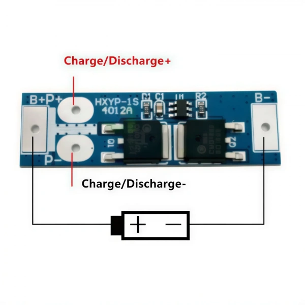 1S 12A 3.7V Li-ion Li-Po BMS Batarya Koruma Devresi