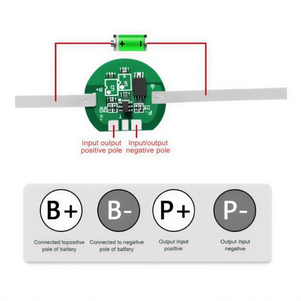 1S 2A 3.2V LiFePO4 BMS Batarya Koruma Devresi