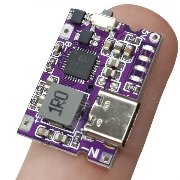 1S 5V 3.1A Type-C 18650 Li-ion Li-Po Şarj ve Powerbank Modülü