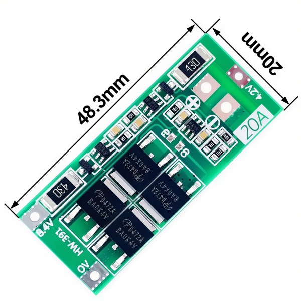 2S 20A 8.4V Li-ion Li-Po Balanslı BMS Batarya Koruma Devresi