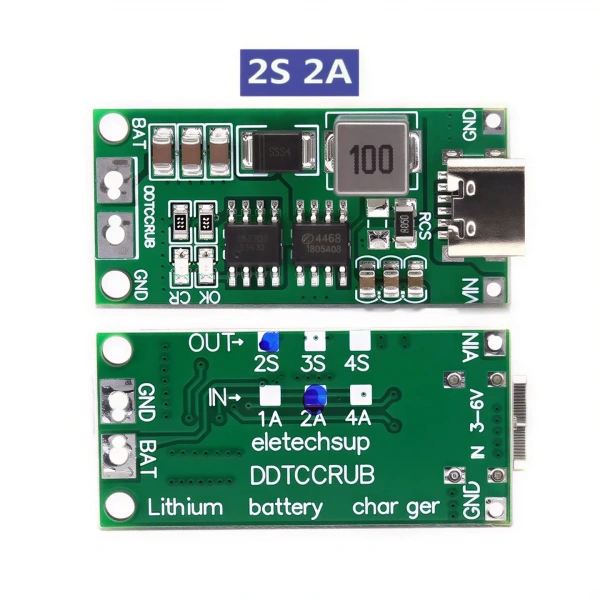 2S 2A Type-C 8.4V Li-ion Li-Po Pil Şarj Modülü