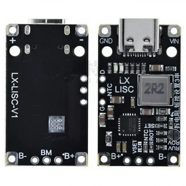 2S 7.4V 1A Type-C Balanslı Li-ion Li-Po Pil Şarj Modülü