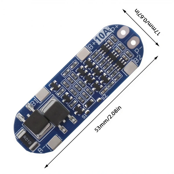 3S 10A 11.1V Li-ion Li-Po Balanssız BMS Batarya Koruma Devresi