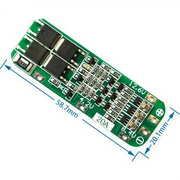 3S 20A 12.6V Li-ion Li-Po Balanslı BMS Batarya Koruma Devresi
