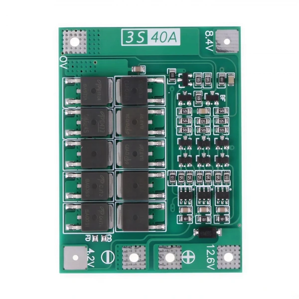 3S 40A 12.6V Li-ion Li-Po Balanssız BMS Batarya Koruma Devresi