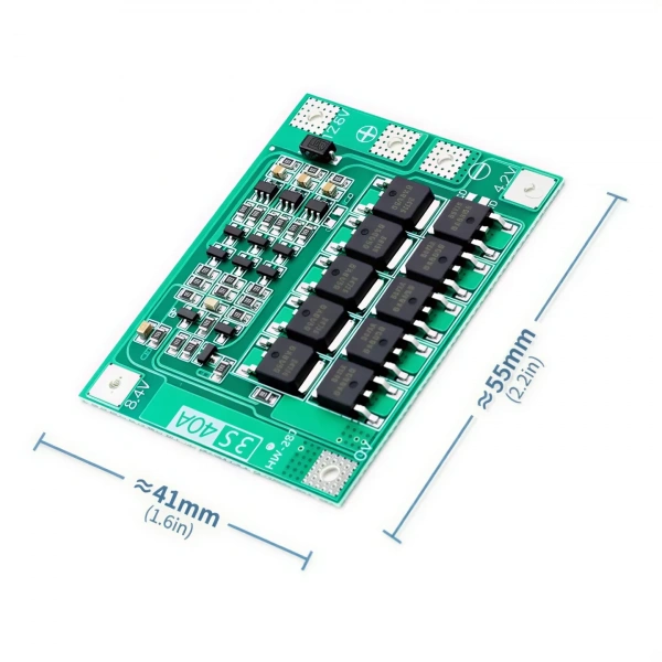 3S 40A 12.6V Li-ion Li-Po Balanssız BMS Batarya Koruma Devresi