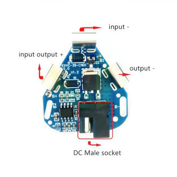 3S 6A 11.1V Li-ion Li-Po Adaptör Girişli BMS Batarya Koruma Devresi