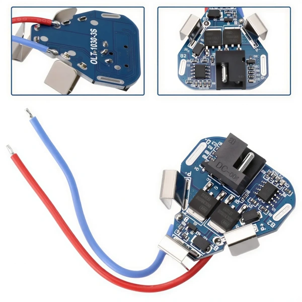 3S 6A 11.1V Li-ion Li-Po Adaptör Girişli BMS Batarya Koruma Devresi
