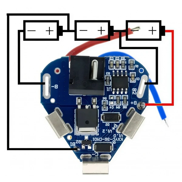 3S 6A 11.1V Li-ion Li-Po Adaptör Girişli BMS Batarya Koruma Devresi