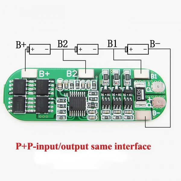 3S 8A 12.6V Li-ion Li-Po Balanslı BMS Batarya Koruma Devresi