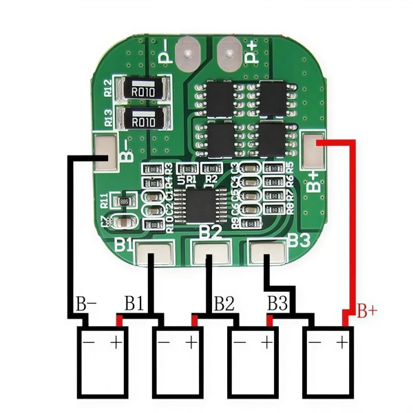 4S 20A 14.8V Li-ion Li-Po Balanslı BMS Batarya Koruma Devresi