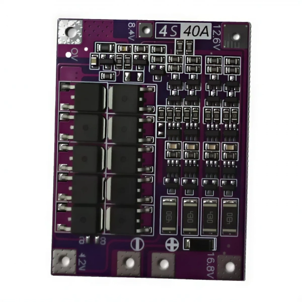 4S 40A 16.8V Li-ion Li-Po Balanslı Mor PCB BMS Batarya Koruma Devresi