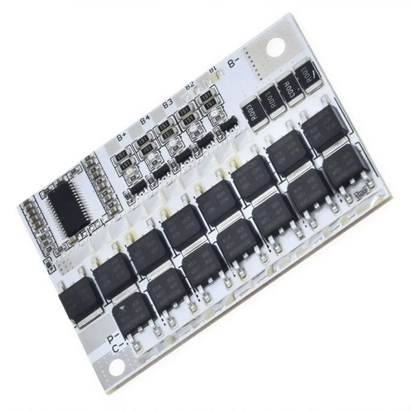 5S 100A 16V LiFePO4 Balanslı Beyaz PCB BMS Batarya Koruma Devresi