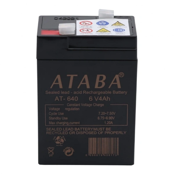 Ataba AT-640 6V 4Ah Işıldak Aküsü