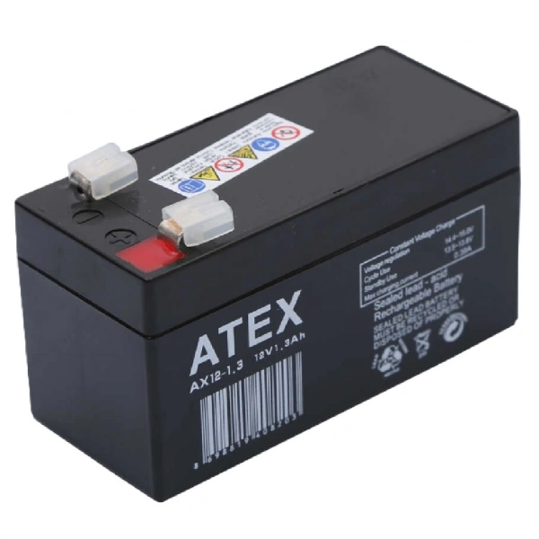 ATEX AX12-1.3 12V 1.3Ah Bakımsız Kuru Akü