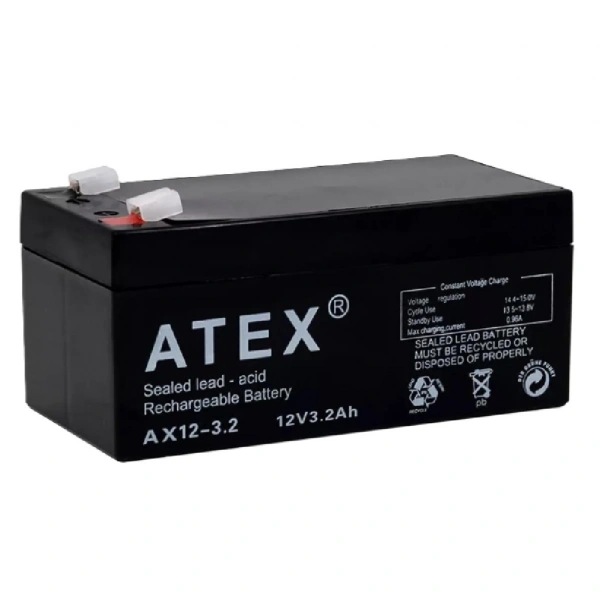 ATEX AX12-3.2 12V 3.2Ah Bakımsız Kuru Akü
