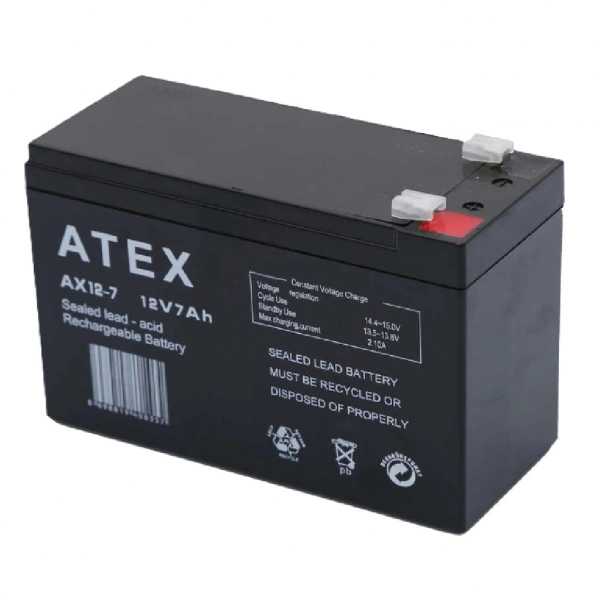 ATEX AX12-7 12V 7Ah Bakımsız Kuru Akü