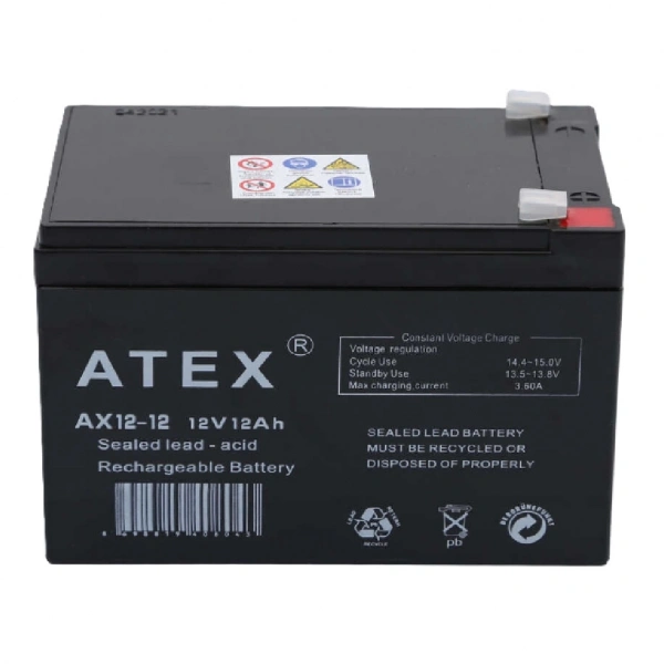 ATEX AX12-12 12V 12Ah Bakımsız Kuru Akü