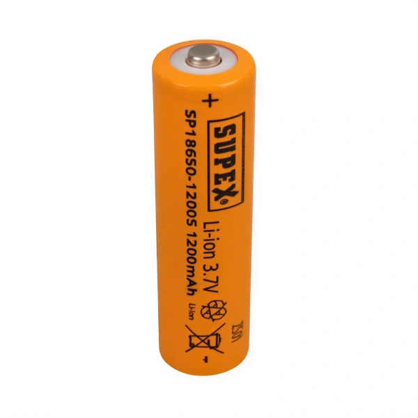 Supex SP18650-1200S 3.7V 1200mAh Li-ion Başlı Pil