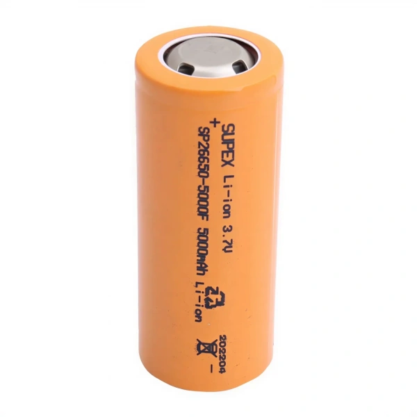 Supex SP26650-5000F 3.7V 5000mAh Li-ion Düz Kafa Pil