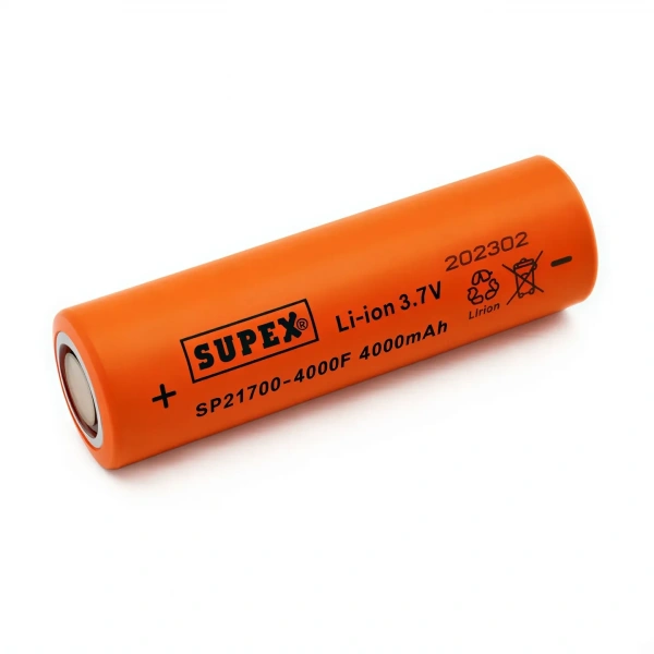 Supex SP21700-4000F 3.7V 4000mAh Li-ion Düz Kafa (Başsız) Pil