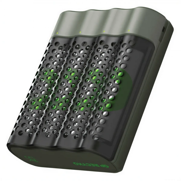 GP M452 USB Pil Şarj Cihazı + 4 Adet 2600mAh AA Şarjlı Pil Seti