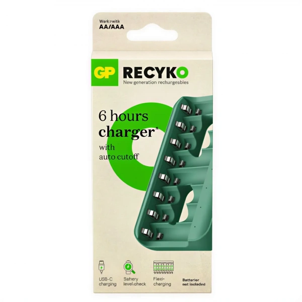 GP E822 USB Pilsiz 8 Kanallı AA/AAA Pil Şarj Cihazı