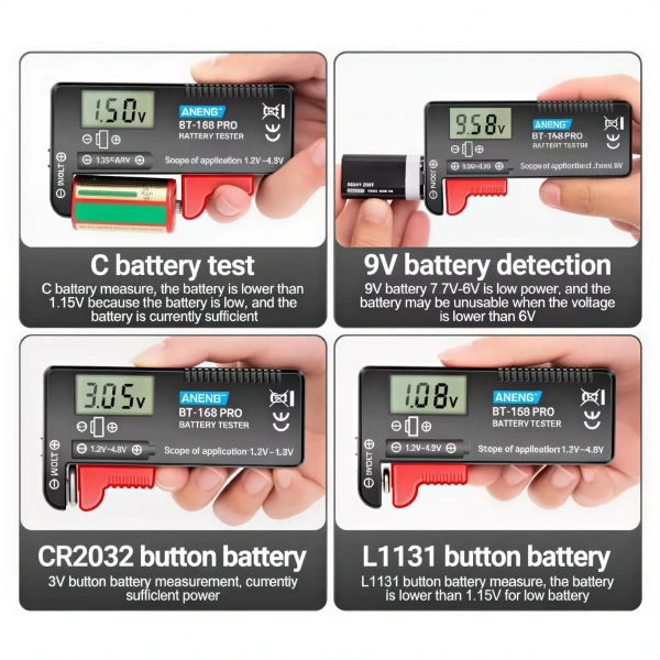 ANENG BT-168 Pro Pil Test Cihazı