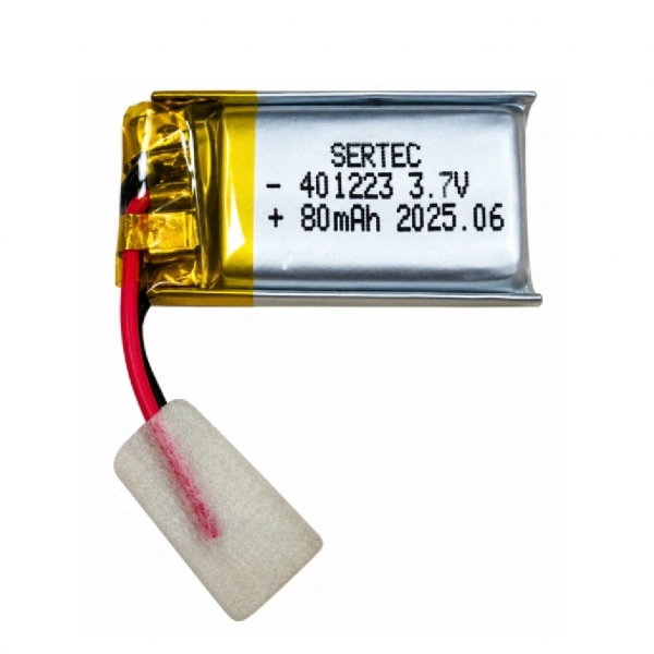 Sertec 401223 3.7V 80mAh Devreli Li-Polymer Pil – 1.5A