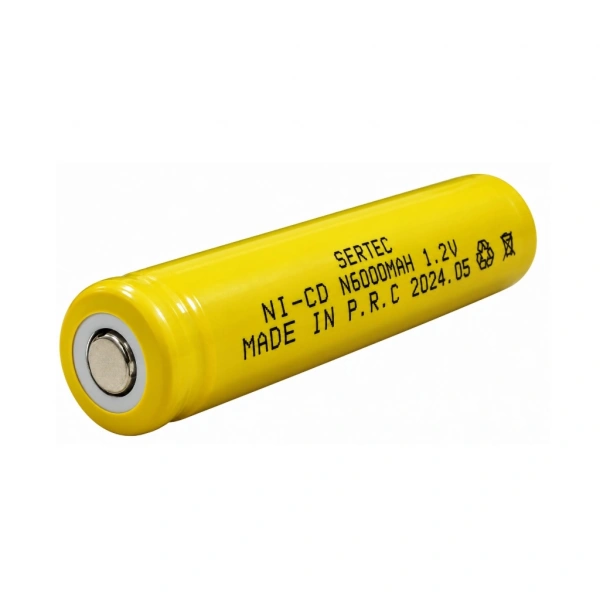 Sertec N Boy 1.2V 600mAh Ni-Cd Düz Kafa Şarjlı Pil