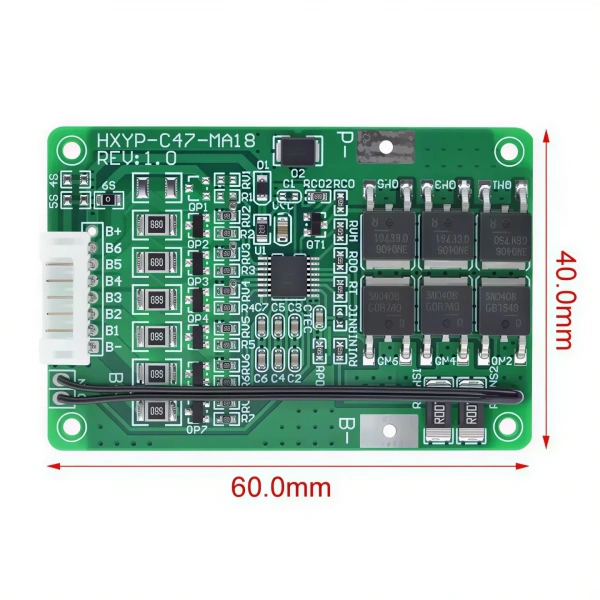 6S 20A 25.2V Li-ion Li-Po Balanslı Termistörlü BMS Batarya Koruma Devresi