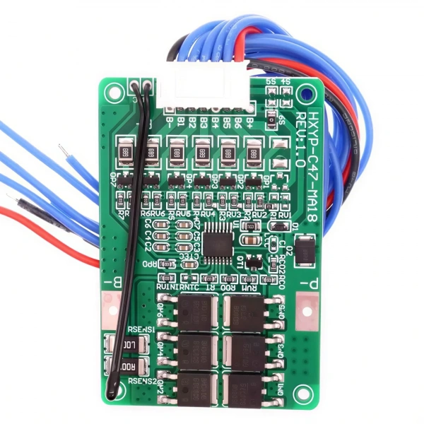 6S 20A 25.2V Li-ion Li-Po Balanslı Termistörlü BMS Batarya Koruma Devresi