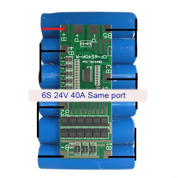 6S 40A 22.2V Li-ion Li-Po Balanslı BMS Batarya Koruma Devresi