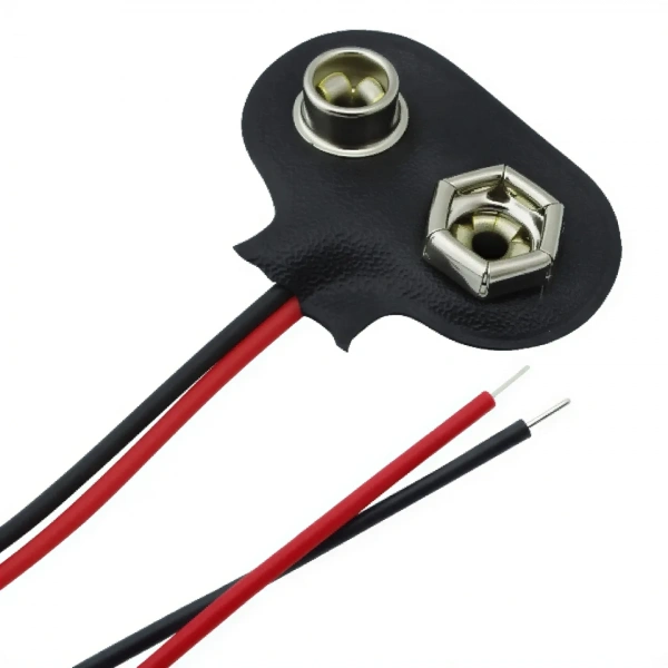 9V Pil Başlığı Kablolu Bağlantı Aparatı