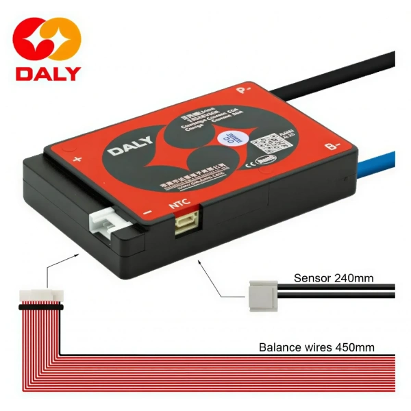 DALY 13S 60A Balanslı Li-ion BMS Batarya Koruma Devresi – NTCli