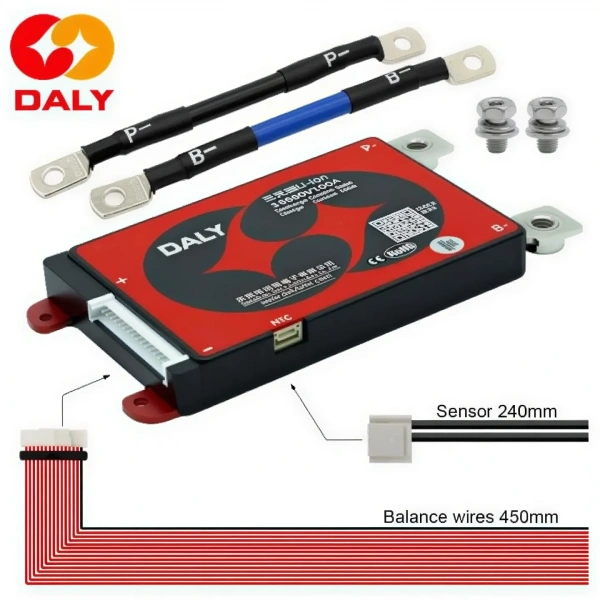 DALY 16S 100A Balanslı Li-ion Smart BMS Batarya Koruma Devresi – NTCli