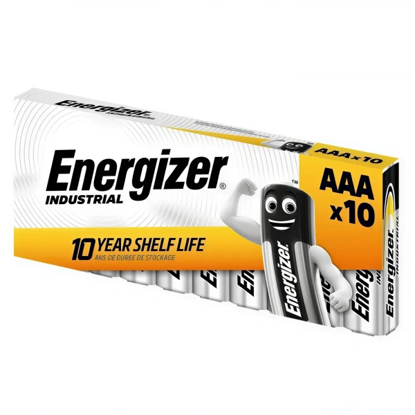 Energizer Endüstriyel LR03 AAA 1.5V Alkalin İnce Kalem Pil 10’lu Paket